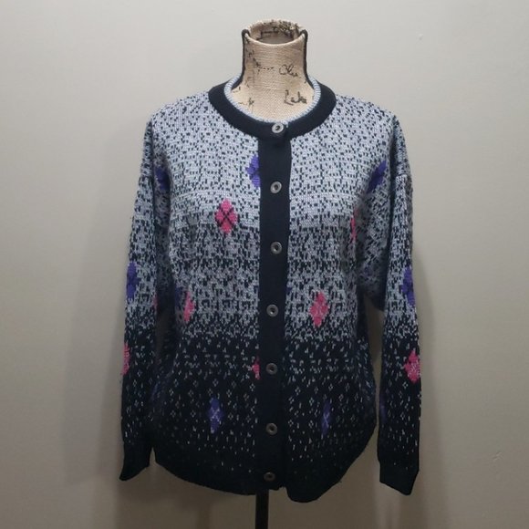 {PASTA} Fun Multi Button Front Sweater - Picture 2 of 5